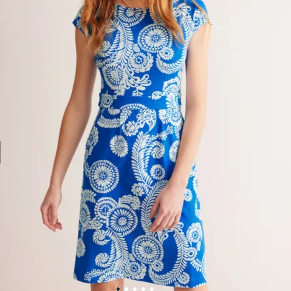 Boden Blue and White Women's Dress